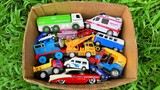 Review Box Full Of Toy Cars, Truck Toys, Buses, Thomas Train, Vintage Car, Ambulance and Many More