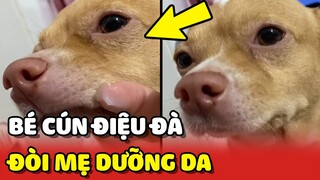 Bé cún ĐIỆU ĐÀ nhất Việt Nam: Đòi mẹ DƯỠNG DA cho mình 😂 | Yêu Lu