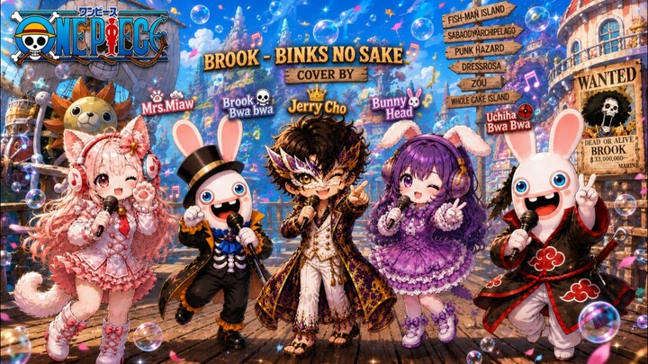 Brook - Binks No Sake Cover by Jerry,BunnyHead,Mrs,Miaw Miaw, and Uchiha Bwa bwa x Brook Bwa Bwa