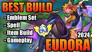 EUDORA BEST BUILD 2024 | TOP 1 GLOBAL EUDORA BUILD | EUDORA - MOBILE LEGENDS | MLBB