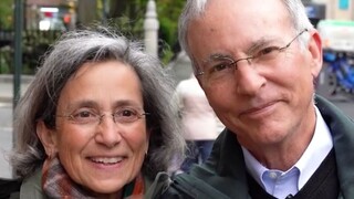 A street interview with a couple who met on a blind date and are in a "sister-brother relationship" 