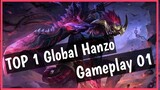 TOP GLOBAL HANZO GAMEPLAY 01 | GABZ TV | MOBILE LEGENDS