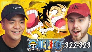 USOPP RETURNS TO THE STRAWHATS! - One Piece Episode 322 & 323 REACTION + REVIEW!