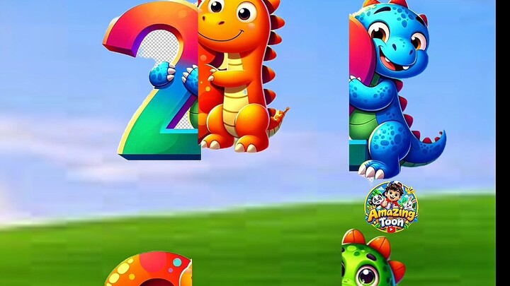 Learn Numbers 1 to 3 with Cute Dinosaurs 🦖 | 3D Cartoon for Kids #Shorts
