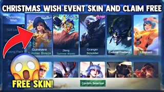 CHRISTMAS WISH EVENT PICK FREE SPECIAL SKIN AND ELITE SKIN! (CLAIM FREE!) | MOBILE LEGENDS 2021