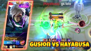 GUSION VS HAYABUSA, DIRUSUH EARLY | GUSION FASTHAND | MLBB