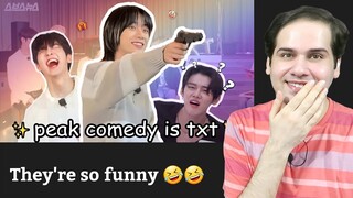 How to be funny feat. TXT [most iconic moments of TCC:FOE era] Reaction