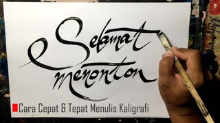 Cara Cepat Tepat Menulis Kaligrafi