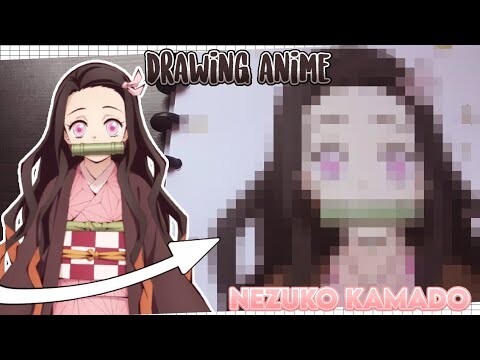 Drawing Anime Nezuko Kamado | Kimetsu No Yaiba