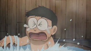 Doraemon: Nobita takes a bath in an iron pot for the first time in the countryside#Doraemon