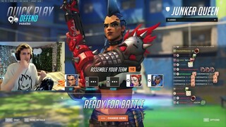 xQc Plays Overwatch 2 Quickplay for the First Time