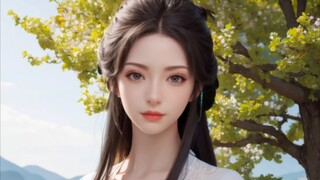 A Mortal's Journey to Immortality: Nangong Wan｜AI Painting (with original picture package)