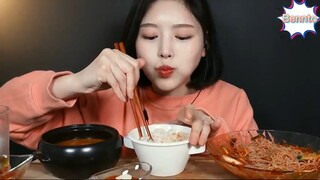 Mì lạnh trộn, sườn heo nướng, thịt boà sống 7 #amthuc