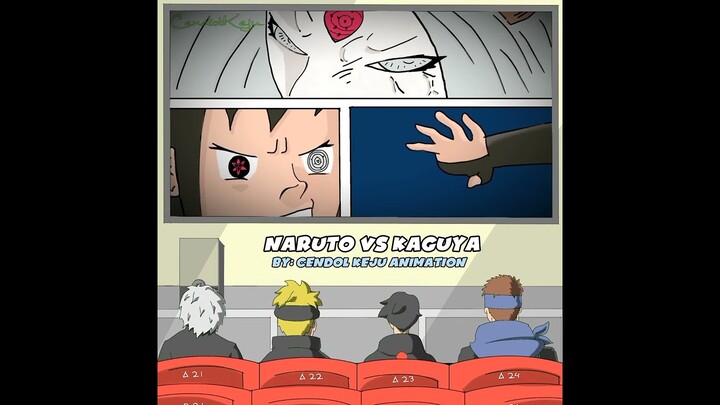 Boruto squad reaction on Naruto vs Kaguya #shorts