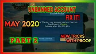 How to Unbanned Your Account Bypass | Working101% | Mobile Legends