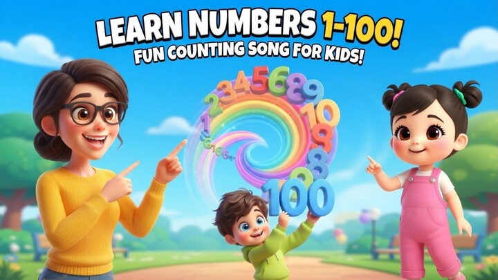 Let's Count to 100! 🔢 Fun Number Song for Kids & Toddlers