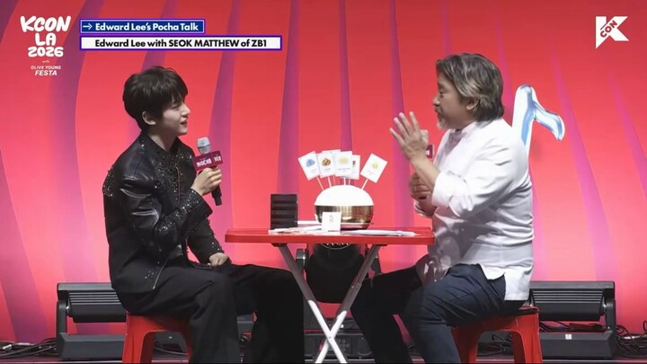 Pocha Talk with Chef Edward Lee & ZEROBASEONE Seok Matthew | KCON LA 2026