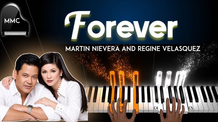 Forever by Martin Nievera and Regine Velasquez piano cover/tutorial + sheet music + lyrics