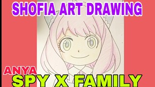 menggambar anya spy x family