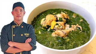 Paano magluto ng Tinolang manok with healthy malunggay leaves