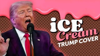 特朗普表白Lisa？!超强翻唱Ice Cream，快来领取总统好声音！