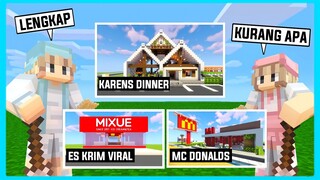 Aku Dan Adiku Membuat Mc Donalds, Mixue, Dan Karens Dinner Di Minecraft ft @Shasyaalala