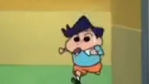 crayon Shinchan temannya mengejar