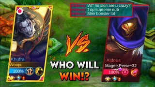 WOOPI MEETS TOP SUPREME ALDOUS 500 STACK! | WHO WILL WIN!? | MLBB