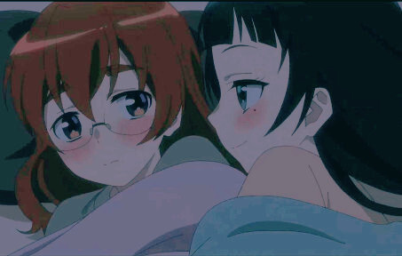 "Beautiful girls stick together, the two of them accompanying each other, so cute~💕"