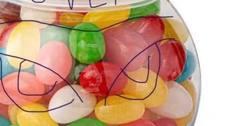 Master transendensi terakhir Gabu, toples permen Gabu penuh dengan dua bentuk smoothie Valen. Tim pe