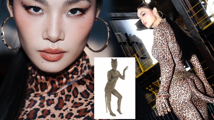 أي مكياج يليق بالبدلة الواحدة بنقشة الفهد؟ 🐆