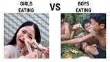 Girls Eating VS Boys Eating