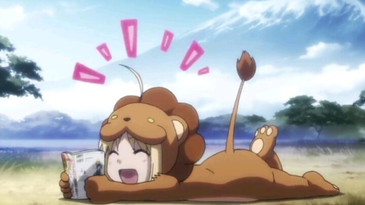 Saber the Lion King is cute yet majestic