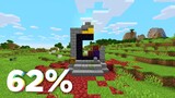 Minecraft PE - Achei os NOVOS PORTAIS em Ruínas do Nether Update 1.16 (Ruined Portals) 62%