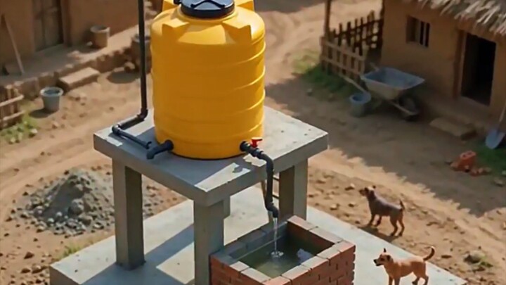 🔥 He Built a Tiny Concrete Dam by Hand! 😱💧🌾 | Miniature Village Construction 🏗️🚧