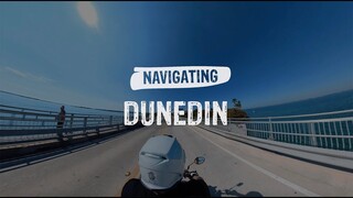 Riding my Honda Navi through the HISTORIC GULF COAST town with a SCOTTISH history | DUNEDIN