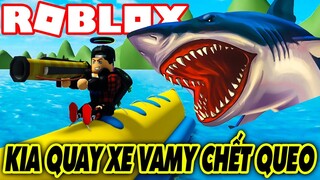 Roblox | PHA QUAY XE ĐI VÀO LÒNG ĐẤT KIA KHIẾN VAMY CHẾT KHÔNG KỊP TRĂN TRỐI | Shark Bite