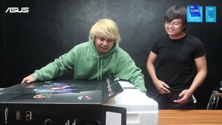 UNBOXING & PLAYING VALORANT ON 4K 144 Hz MONITOR W/ Intel 12th Gen PC