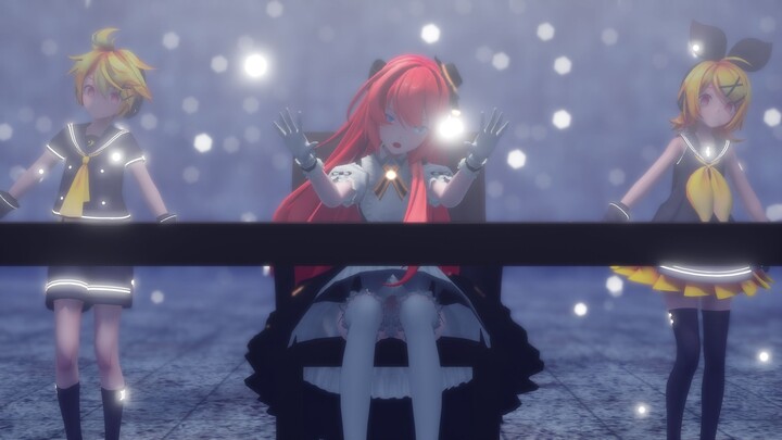 【MMD】 『んっあっあっ。』 【Sour Luka, Rin, Len】