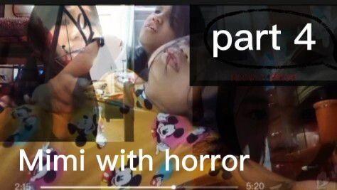 Mimi with horror