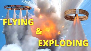 Girandola Pinwheel Flying and Exploding Fireworks (NEW CHANNEL)