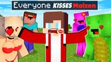 Everyone WANTS TO KISS MAIZEN - Sad Story in Minecraft (JJ and Mikey)