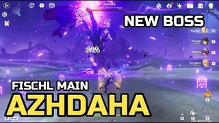 NEW BOSS AZHDAHA IS HARD! Zhongli/Healer IS A MUST! Fischl Main DPS vs Azhdaha! Genshin Impact