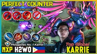 Enemy Strong Hero Lineup Totally Destroyed by H2wo Karrie | Top 1 Philippines Karrie