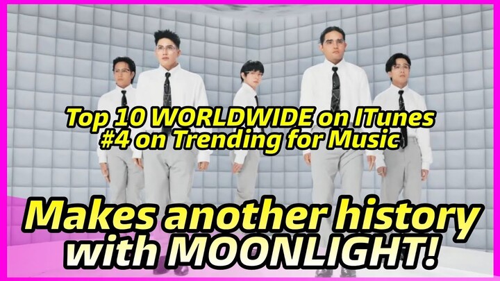 HOT NEWS! SB19 breaks records with Moonlight! Now on Top 10 Worldwide Itunes Chart!