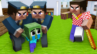 Monster School Good Baby Zombie และ RICH เผด็จการ Herobrine - Sad Story - Minecraft Animation