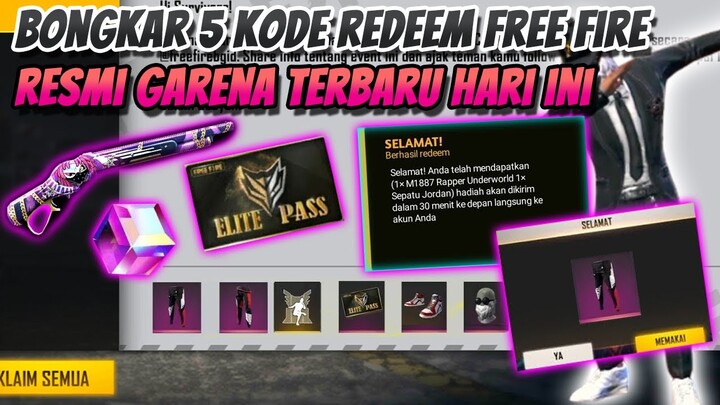 BONGKAR 5 KODE REDEEM FREE FIRE RESMI GARENA TERBARU HARI INI