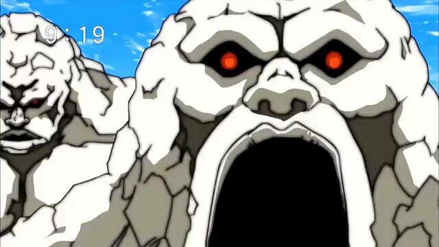 Sunny's Life Menu, Battle against the Rock Giant