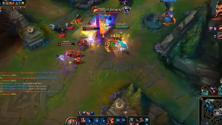 Graves Top Bắn Cực Đau Đối Đầu Với ADC Thách Đấu