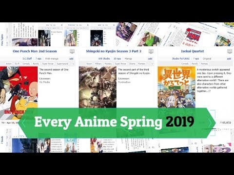 All Spring Anime 2019